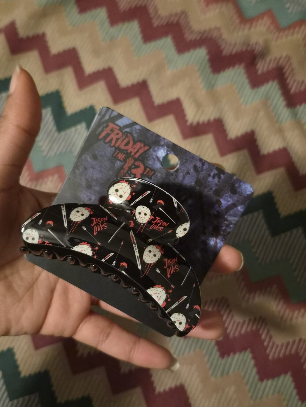 Friday The 13th Mask Claw Hair Clip